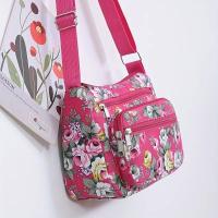 Bolso Cruzado de Lienzo con Estampado Floral Correa Ajustable, Cierre de Cremallera, Forro de Poliéster, Colores Mixtos, Mini Bolso de Hombro Casual para Mujeres Accesorio Casual - details 8