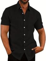 Camiseta informal de manga corta para hombre, blusa de talla grande, cárdigan, Azul, Gris, rojo, blanco, 3xl, 2xl, 44, 42 - details 4