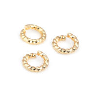 Anillos de salto de alambre trenzado de latón color oro de 18K de 5MM 6MM 8MM 10MM 12MM, anillos divididos, suministros para la fabricación de joyería, accesorios para bricolaje - details 21