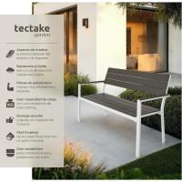 Taburete Moderno de Jardín para Dos Personas Estructura de Aluminio Resistente - details 11
