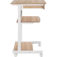 Mesa Ordenadora con Ruedas Pequeña Escritorio para Juegos con Cajón Espacio Límite Negro 79,5x56x51cm - details 6