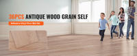 SucceBuy Baldosas de vinilo autoadhesivas para suelo, paquete de 36, 36 x 6 pulgadas, 2,5 mm de grosor, pelar y pegar, grano de madera natural, suelo de bricolaje para cocina, comedor, dormitorio, baño, fácil instalación - details 0