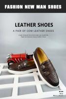 Otoño nuevas de cuero antideslizantes zapatos sociales, moda versátil de estilista británico, zapatos formales de boda Oxford para hombres - details 6