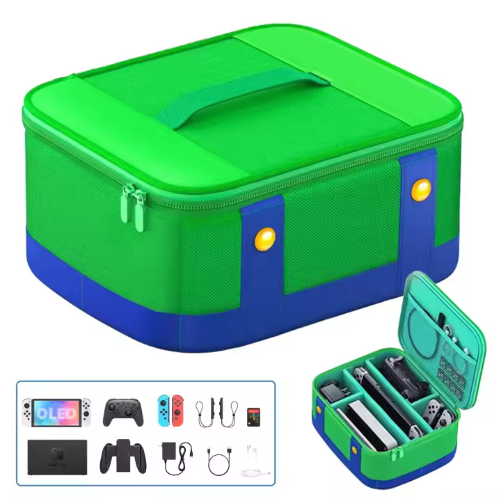 Bolsa de transporte portátil para consola, estuche de viaje, soportes para Gamecard, bolsa de almacenamiento para NS - 1