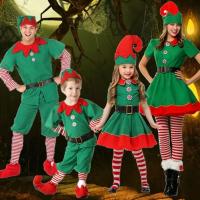 Sombrero de disfraz de Cosplay de Navidad, accesorios de tela de fiesta, calcetines de disfraz de elfo verde, accesorios de fiesta de Navidad, 1 juego-18 juegos - details 0
