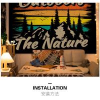 Tapiz Naturaleza Premium Cuadros de Decoración Pared Dormitorio Diseño Minimalista Camping - details 4