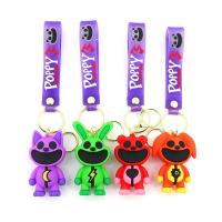 LLavero de juego de Critters sonrientes para hombres y mujeres, llavero colgante de mochila, dibujos animados, rayuela, Catnap, Bearhug, regalo para niños - details 3