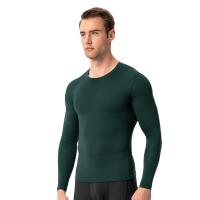 Camiseta de compresión de manga larga para hombre, moldeador de cuerpo ajustado y capa base, ropa de gimnasio para hombre - details 9