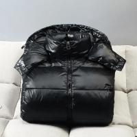 Chaqueta acolchada con capucha para hombre, abrigo corto de plumas de pato, informal, brillante, impermeable, Invierno - details 8