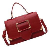Bolso de hombro con Patrón de Piedra de cuero PU, bolsos con Patrón de Piedra de moda, bolsos para citas, Rojo, tamaño libre - details 0