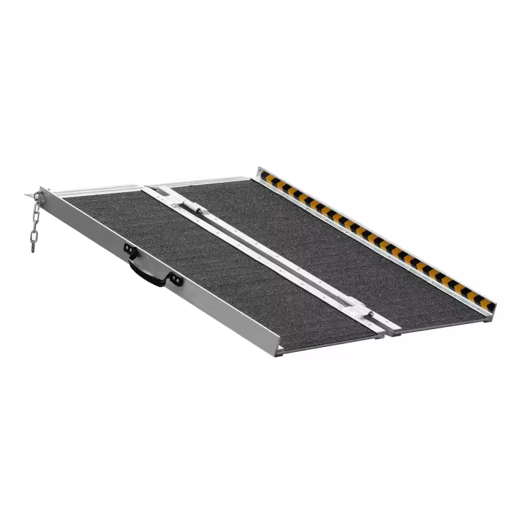 SucceBuy Rampa portátil para silla de ruedas, 2 pies, capacidad de 800 libras. Rampa plegable de aluminio antideslizante. Rampa para scooter de movilidad. Rampa para discapacitados - 1