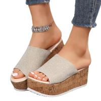 Zapatillas de plataforma con tacón de cuña para mujer, zapatos de verano - details 1