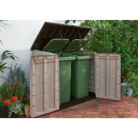 Cobertizo de jardín Exterior, Capacidad 880L, Color Topo/Beige, 132 x 71,5 x 113,5 cm - details 23