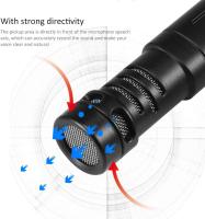 Micrófono de cámara con conector de 3,5mm, videocámaras, fotografía, entrevista, escopeta - details 3