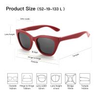 Gafas de sol polarizadas cuadradas de moda para mujer, protección UV400, gafas de sol de mariposa para damas, compras Gif - details 15