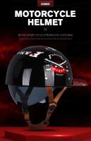 Casco de moto Harley vintage, moto eléctrica, semimoto, universal, cuatro estaciones - details 0