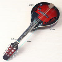Guitarra de mandolina de 8 cuerdas, instrumento melódico clásico de alto brillo, estilo A, para principiantes y adultos - details 9
