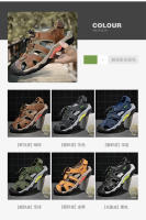 Gran tamaño Baotou sandalias casuales de cuero de playa para hombres sandalias de hombre de cuero de trazabilidad transpirable al aire libre de verano - details 0