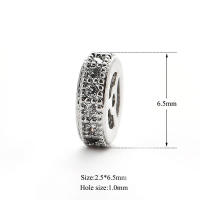 6 uds., 6,5 MM, 8MM, circonita de latón, cuentas espaciadoras redondas, pulseras, cuentas, accesorios de joyería Diy de alta calidad, sitio web oficial Rosediy - details 10