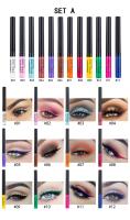 HANDAIYAN Juego de delineador de ojos líquido mate de 12 colores, delineador de ojos colorido intenso metálico resistente al agua, larga duración, punta ultrafina a prueba de manchas - details 11