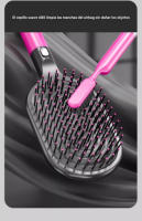Cepillo Autolimpiante para Cabello Seco y Húmedo Cerdas de Nylon Sintéticas para Peine de Pala Unisex Limpieza Fácil - details 6