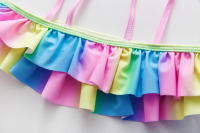 Traje de baño para niñas de 3 a 12 años, traje de baño para chicas adolescentes, conjunto de Bikini de arcoíris para niños, traje de baño de dos piezas para niños, Bikini Infantil - details 3