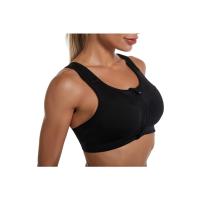 Top Deportivo De Talla Grande Para Mujer Con Cierre Frontal Push up Fitness Running Yoga Sport Bra Transpirable Nylon Spandex - details 3