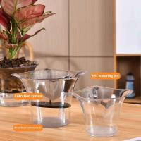Maceta de plástico transparente para plantas con riego automático, cuadrado, nuevo diseño, para jardín - details 3