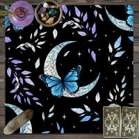 1 mantel de Tarot, tela de altar, fase lunar, sol, cielo estrellado, flores, brujería, accesorios de decoración ritual de altar - details 6