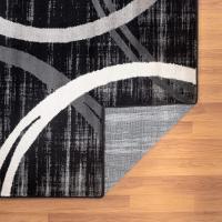 Alfombra de Pelo Corto Lavable Moderna Material de Poliéster Non-Slip Forma Rectangular - details 3