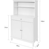 Cómoda Armario de Almacenamiento Buffet de Cocina L90 x D40 x H148cm - details 2