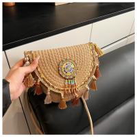 Bolsos Tejidos a Mano Nuevos Bolsos de Paja de Verano Estilo Étnico con Flecos - details 8