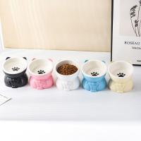 Dispensador de alimentos, cuenco de cerámica para gatos, cuenco creativo y bonito para base alta, alimentador antideslizante desmontable para mascotas, gatito y cachorro - details 3