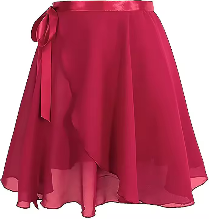Paquete de 2 faldas de ballet para niñas, tutú de baile para niños pequeños, lazo en la cintura, ropa de baile de bailarina, L-2xl -c - 1