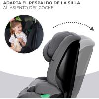 Silla de Coche para Niños Amplia, Suave, Arnés de 5 Puntos, Ajuste de Cabeza, Reductor Modular, Negro - details 16