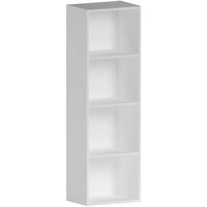 Vida Designs Estantería Oxford de 4 Niveles, de Madera, Color Blanco, para Oficina, Sala de Estar - 1