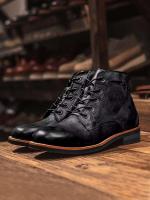 2024 Productos de diseño Street British Dress Zapatos de moda Botas de cuero PU para hombres - details 14