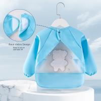 Babero impermeable para alimentación de bebé, toalla de Saliva sin lavar a prueba de suciedad, delantal para eructar, toalla de baba de manga larga, babero para bebé, ropa para eructar para niños - details 12
