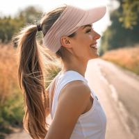 Sombrero de copa vacío con protección solar de poliéster, sombreros para el sol transpirables de Color sólido de secado rápido, protección UV a prueba de sol, gorra con visera para adultos - details 38