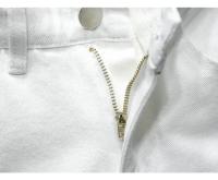 Pantalones Cortos de Denim Blanco para Hombres 2024 Moda Casual con Diseño Rasgado de Rodilla - details 4