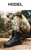 Botas tácticas de combate del desierto de la fuerza especial para hombre, zapatos de senderismo al aire libre, zapatillas de seguridad para el trabajo al tobillo - details 5