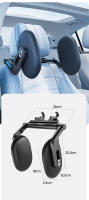 Almohada cervical para coche de 3 ejes |   Ganchos Dobles + Memoria Ortopédica |   Soporte Lumbar Ajustable |   Diseño Lateral para Dormir |   Universal para todos los coches |   Miravia España" - details 16