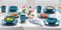 Vajilla de Cerámica para Cena Vancasso Navia con Plato de Cena Plato de Postre y Bol de 800ml Juego para 4 Personas Diseño Redondo Material Stoneware Producto Especialmente Diseñado para Pasta Adecuado para Todas las Estaciones - details 0