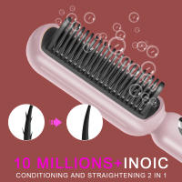 Alisador de Cabello de Iones Negativos de Diseño Nuevo Peine Caliente para Alisar y Cuidar el Cabello Anti-Escaldado, Adecuado para Todos los Estilos de Cabello - details 5