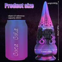 Consolador realista de silicona suave para mujer, masajeador de próstata de Color estrellado, tapón Anal grande, consoladores gruesos, Juguetes sexuales anales - details 1