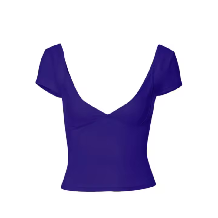 Ropa de verano ajustada Y2k Fairy Grunge 2000s para mujer, camisetas de manga corta con cuello en V, ropa de calle - 1