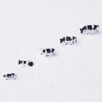 Figuras de acción en miniatura de vaca, buey, toro, ganado, modelos de granja, jardín de hadas, caja de arena, paisaje, juguetes, adornos, 1 a 10 Uds., 1/87 - details 2