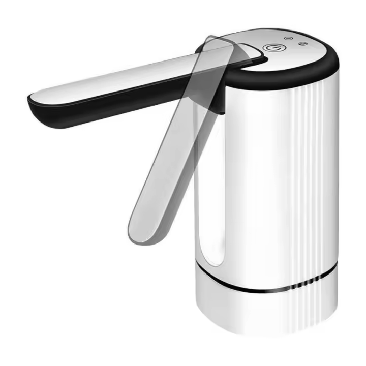 Dispensador de enfriador de agua eléctrico con botón táctil, bomba de jarra de agua plegable de bajo ruido, bombeo más rápido, carga tipo C - 1