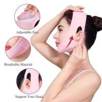 Correa Reductor Facial En Forma De V Adelgazante Levantamiento Y Estiramiento Cinturón Face Shaper Papada Rosa 1 Uds - details 1