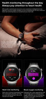 Relojes inteligentes exterior deporte Bluetooth llamada hombre sano ritmo cardíaco presión arterial inteligente dormir mujer reloj - details 5